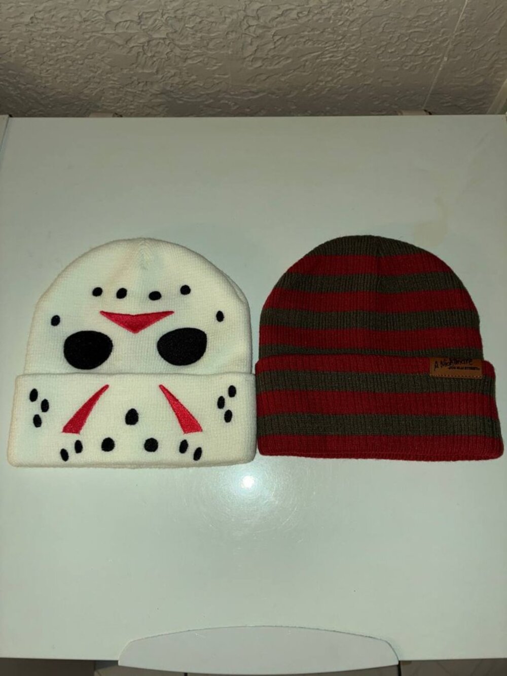 A Nightmare on Elm Street + Friday the 13th Themed Horror Beanies Bundle - New